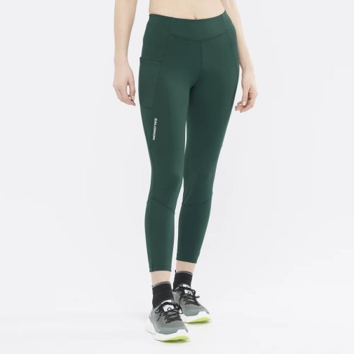 Mallas Para Correr Salomon Cross Run 25'' Mujer Verdes | MX FXTS691